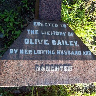 BAILEY Olive  1884-1920