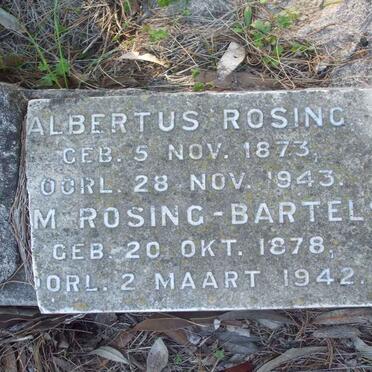 BARTELS Fennie 1886-1951 :: ROSING Albertus 1873-1943 &amp; M. BARTELS 1878-1942