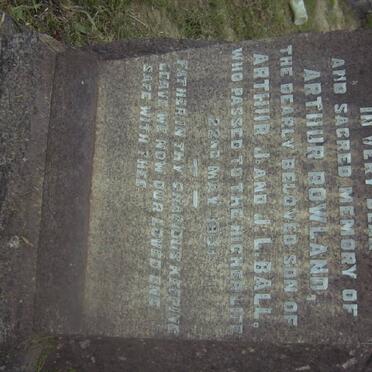 BALL Arthur Rowland -1931