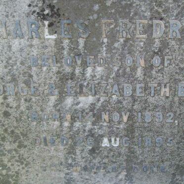 BAKER Elizabeth -1902 :: BAKER Charles Frederick 1892-1895 