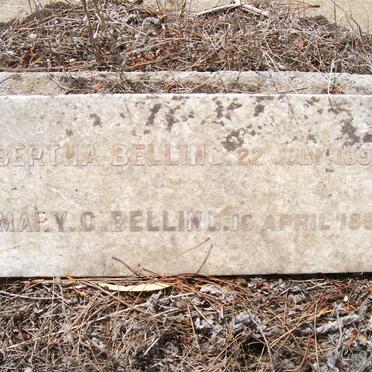 BELLING M.V.G. -1891 :: BELLING Bertha -1890