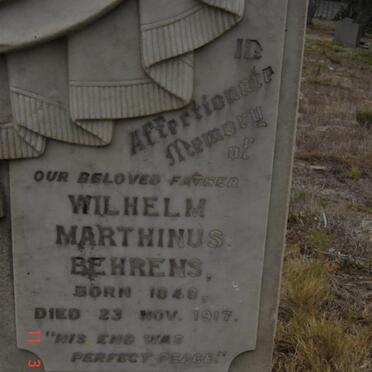 BEHRENS Wilhelm Marthinus 1848-1917