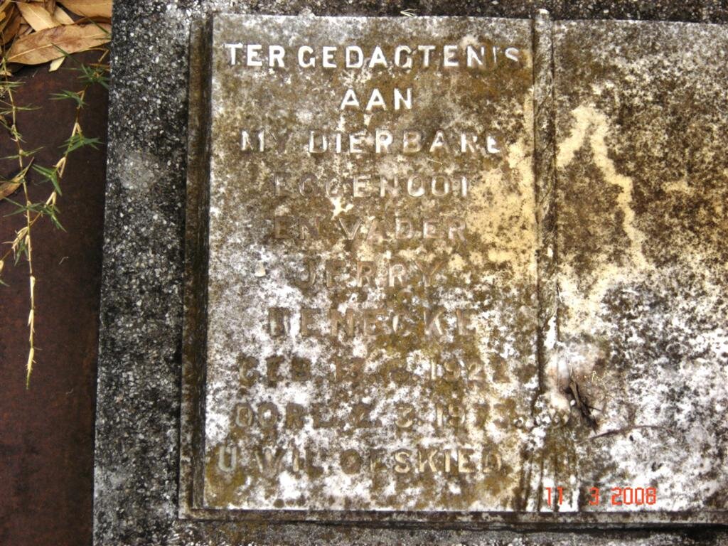 BENECKE Jerry 1922-1973