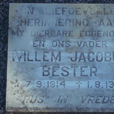 BESTER Willem Jacobus 1914-1956