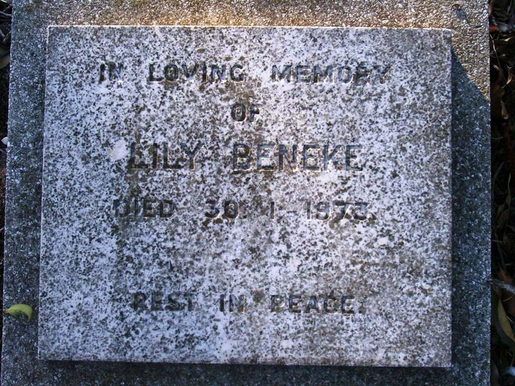 BENEKE Lily -1973