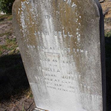 BELL John -1894 :: BELL Isabella nee BONE -1903 