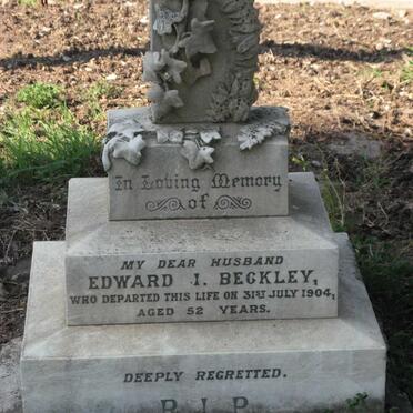 BECKLEY Edward I. -1904