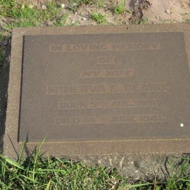 BEARD Minerva E. 1891-1941