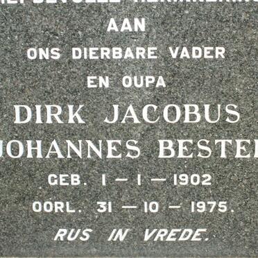 BESTER Dirk Jacobus Johannes 1902-1975