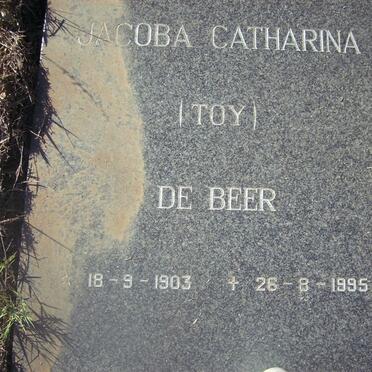 BEER Johanna Petronella 1897-1988, DE BEER Jacoba Catharina 1903-1995