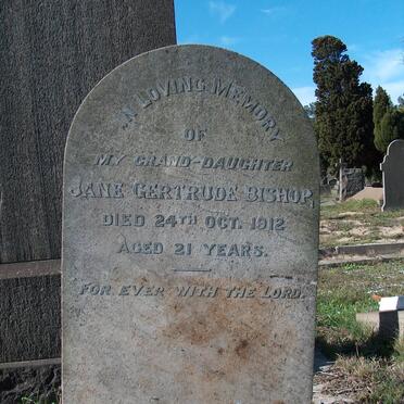 BISHOP Jane Gertrude -1912