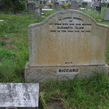 BICCARD Elizabeth Clair -1956 :: POTGIETER Elizabeth nee BICCARD 1956-19?4