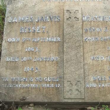 BISSET James Jarvis 1863-1945 &amp; Beatrice KITCHING 1865-1947