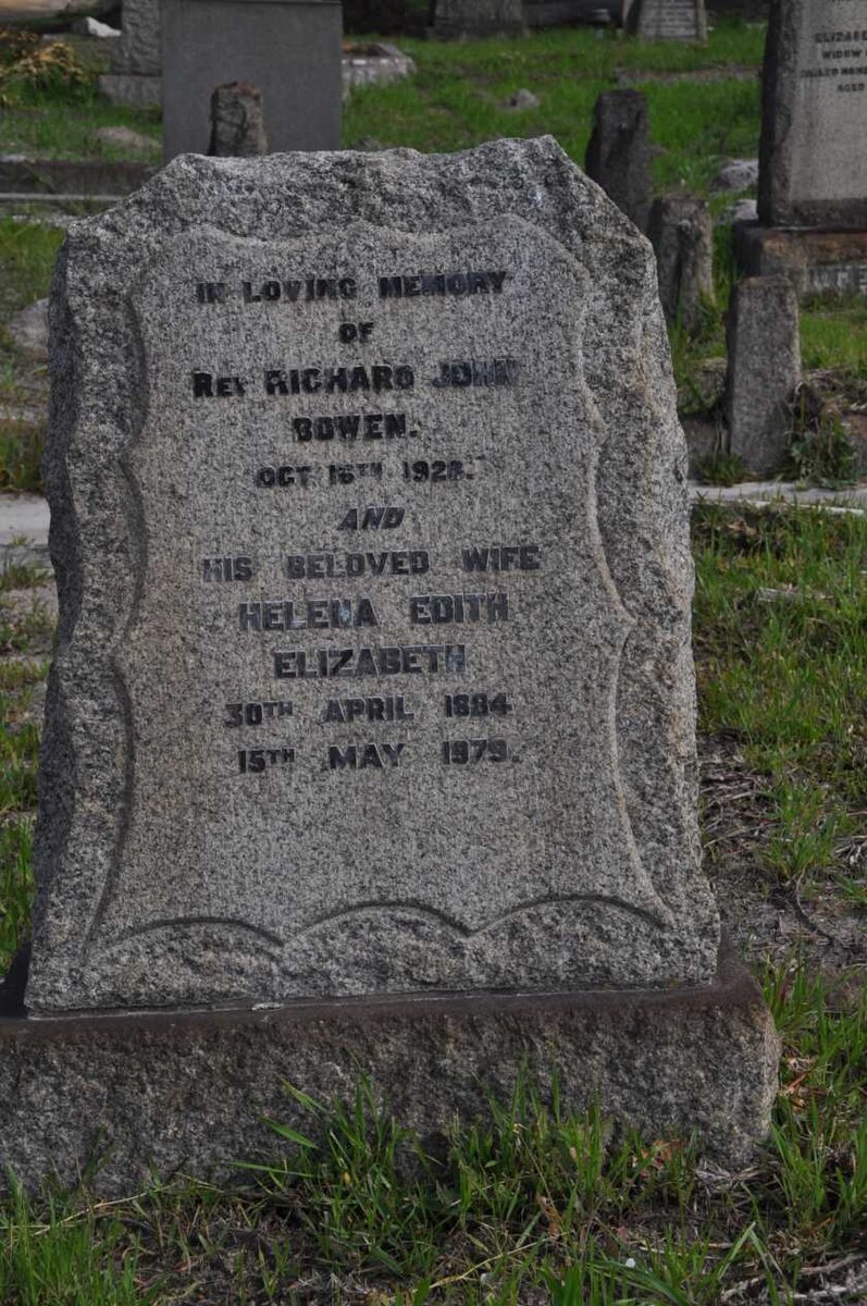 BOWEN Richard John -1928 &amp; Helena Edith Elizabeth 1884-1979