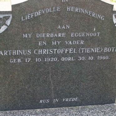 BOTHA Marthinus Christoffel 1920-1960