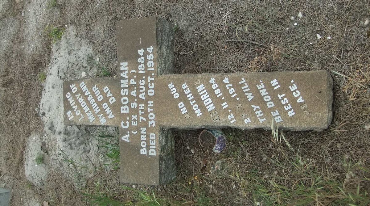 BOSMAN A.C. 1884-1954 &amp; Hendrina 1894-1974