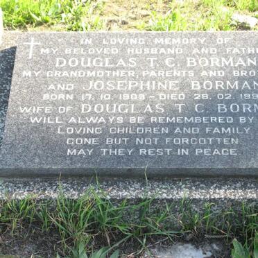 BORMAN Douglas T.C. &amp; Josephine 1908-1994