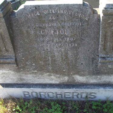 BORCHERDS Clifton 1887-1939