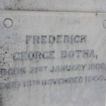 BOTHA Frederick George 1909-1944