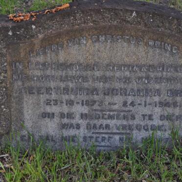 BRINK Geertruida Johanna 1873-1946