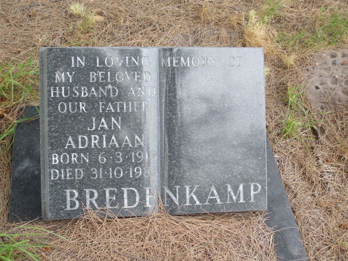 BREDENKAMP Jan Adriaan 191?-1983