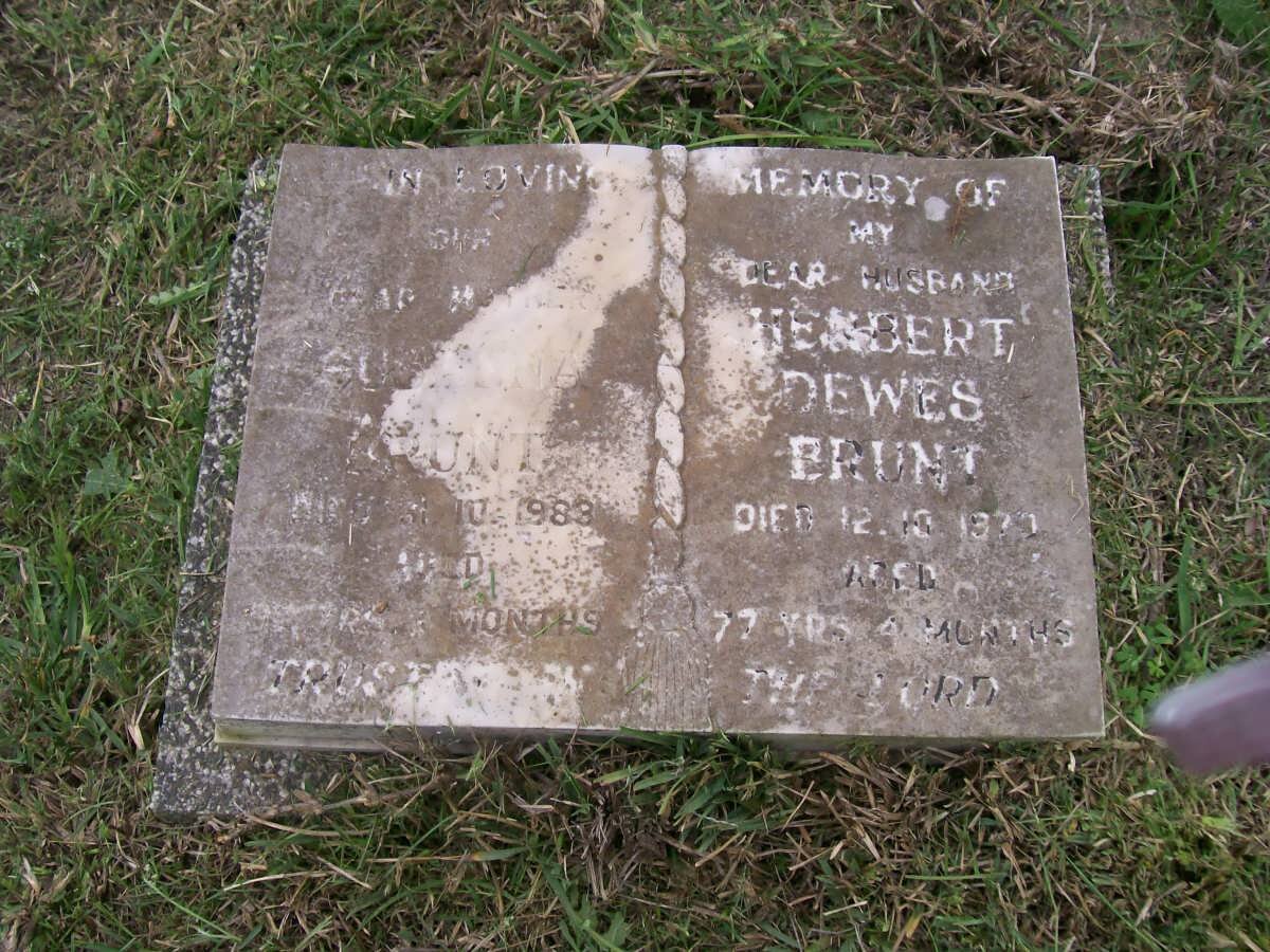 BRUNT ? -1983 :: BRUNT Herbert Dewes -19?