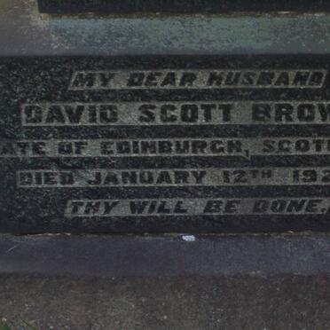 BROWN David Scott -1920