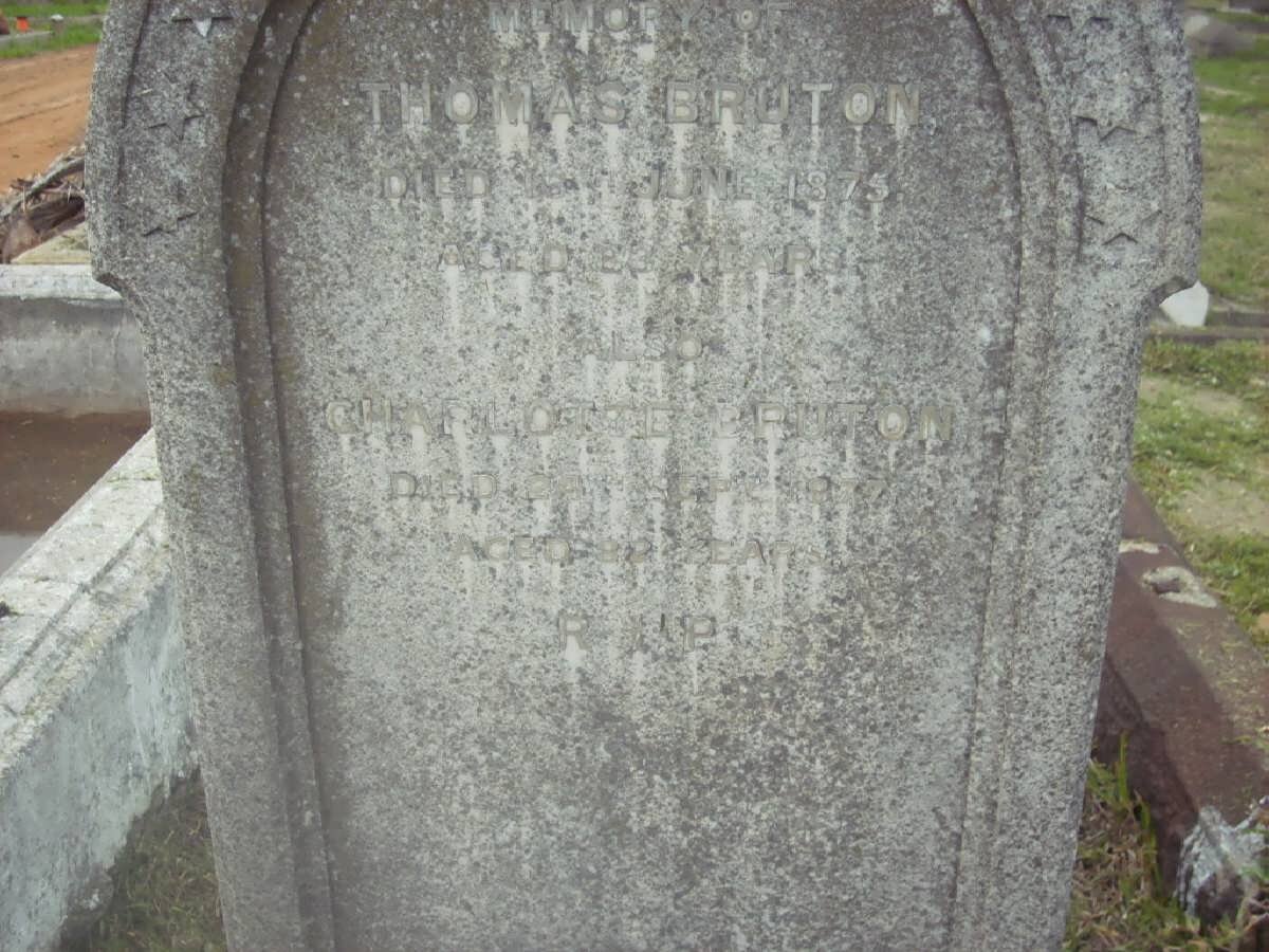 BRUTON Thomas -1875 :: ??