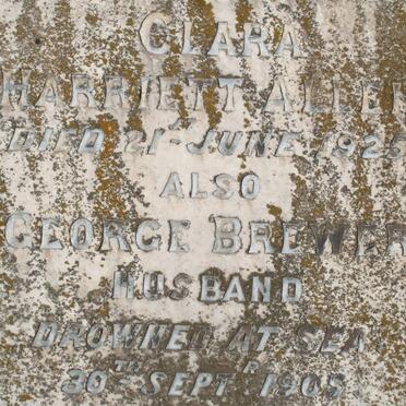 BREWER George -1905 &amp; Clara Harriett ALLEN -1925