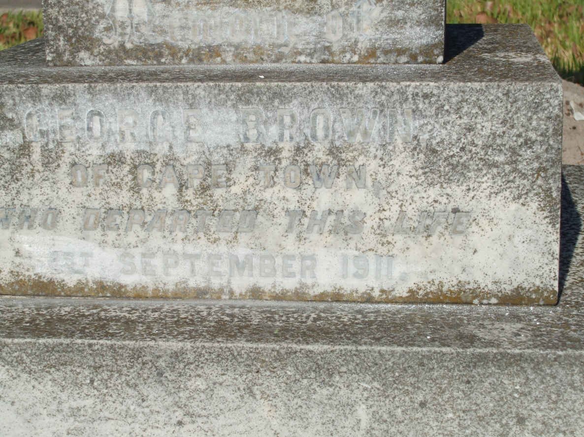 BROWN George  -1911