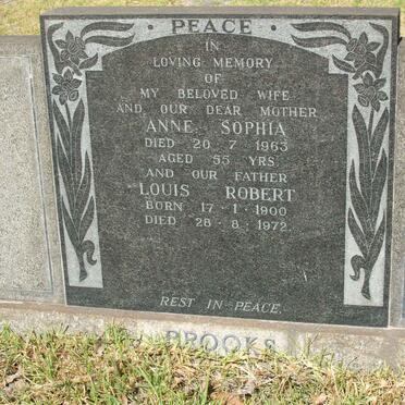 BROOKS Louis Robert 1900-1972 &amp; Anne Sophia -1963 :: VISSER Frank Thomas -1963 
