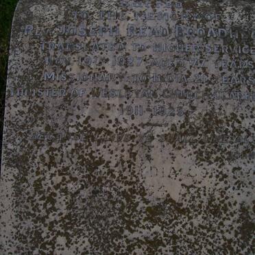 BROADHEAD Joseph Read -1927