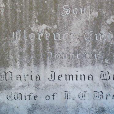 BROWN Florence Emily :: BROWN Maria Jemina