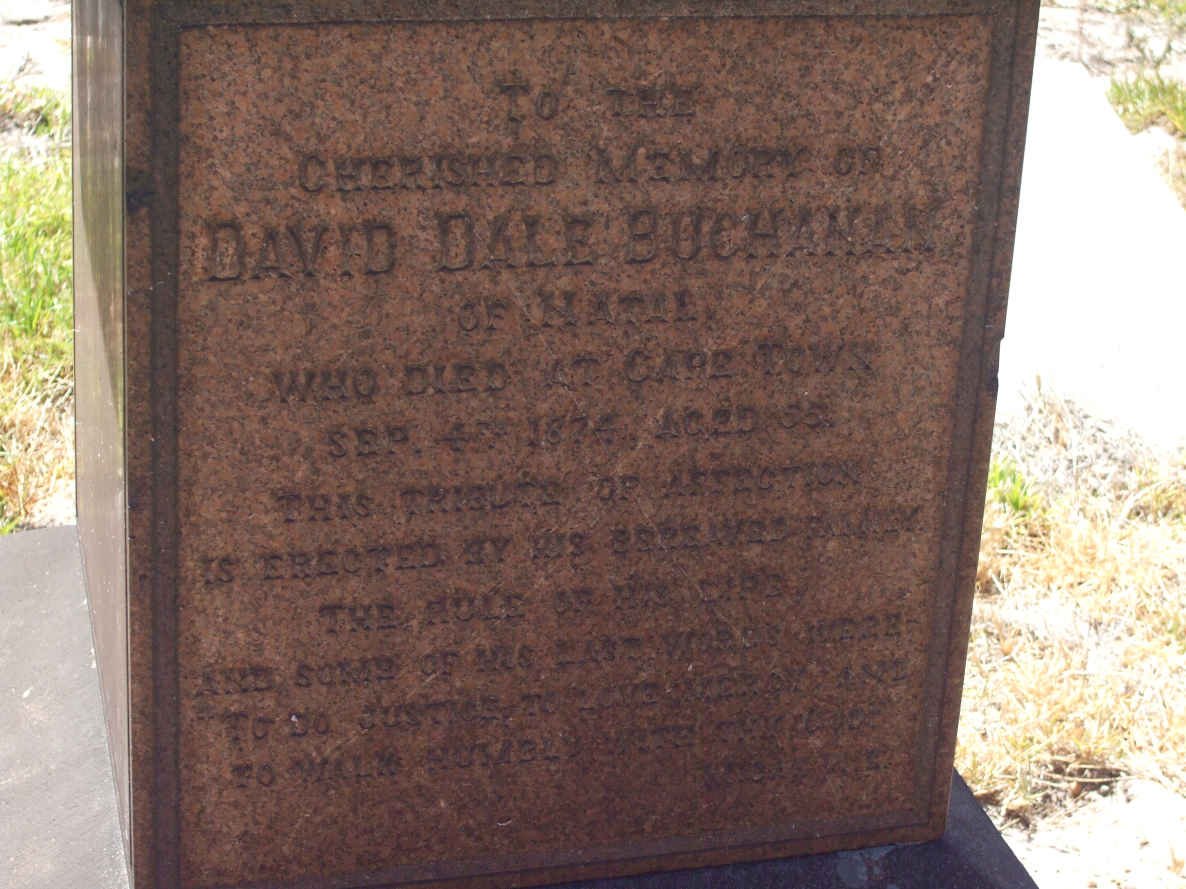 BUCHANAN David Dale -1874