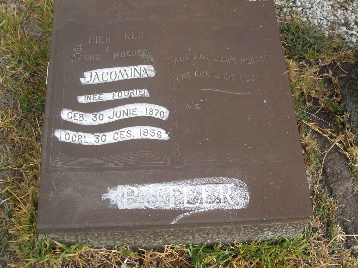 BUTLER Jacomina nee FOURIE 1870-1956
