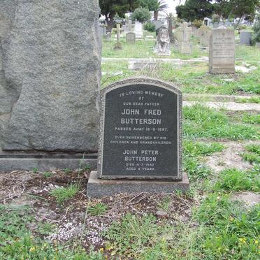 BUTTERSON John Fred -1967 :: BUTTERSON John Peter -1943