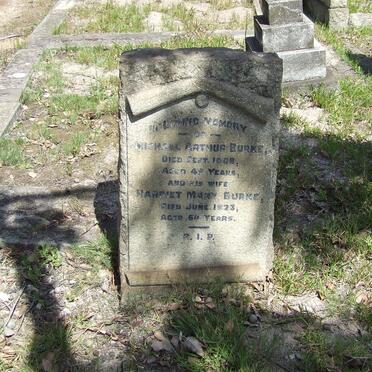 BURKE Michael Arthur -1908 &amp; Harriet Mary -1923