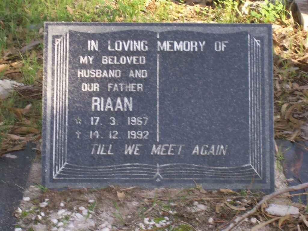 BUCHANAN Riaan 1957-1992