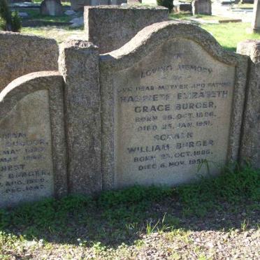 BURGER Schalk William 1886-1951 &amp; Harriete Elizabeth Grace 1886-1951