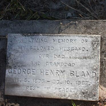 BLAND George Henry 1895-1967