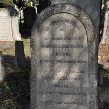 BLAIR Alexander Laird -193? &amp; Agnes Beatrice -1962