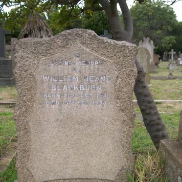 BLACKBURN William Deane 1931-1938