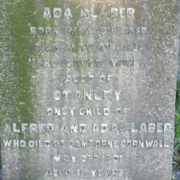 BLABER Ada 1859-1931 :: BLABER Stanley -1901