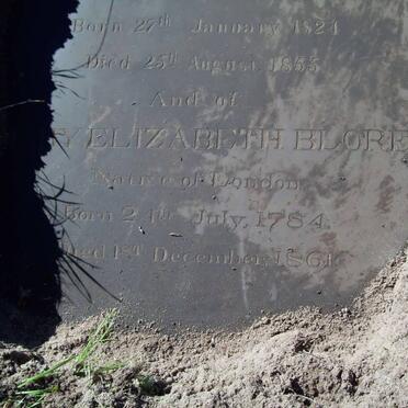 BLORE Mary Elizabeth 1784-1861