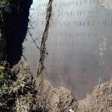 BLORE John Townsend 1815-1844 :: BLORE Charlotte Elizabeth Fletcher 1844-1848