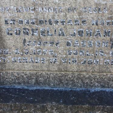 BLANCKENBERG Cornelia Johanna nee BASSON 1876-1964