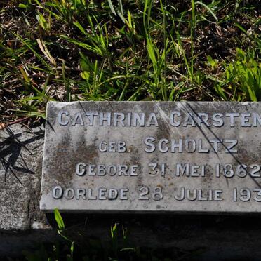 CARSTENS Cathrina nee SCHOLTZ 1862-1938