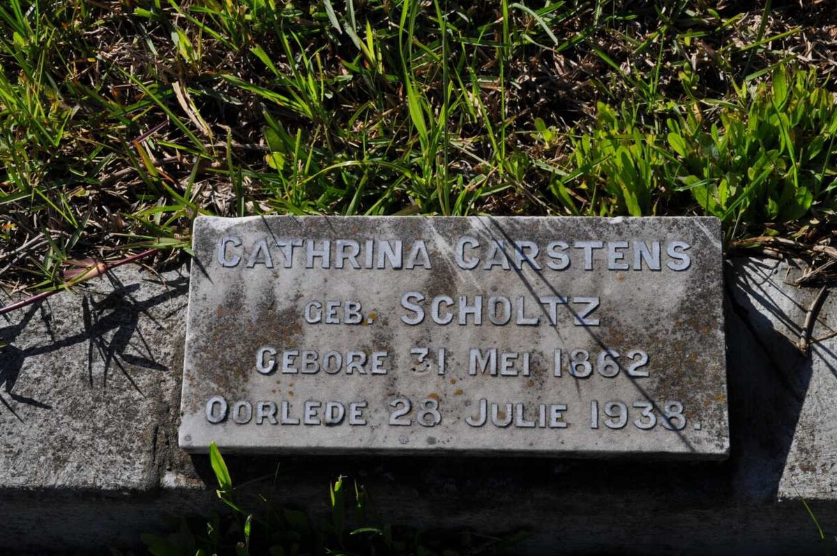 CARSTENS Cathrina nee SCHOLTZ 1862-1938