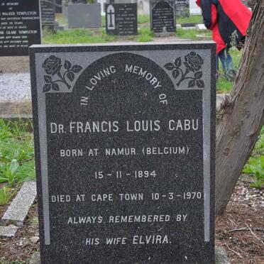 CABU Francis Louis 1894-1970