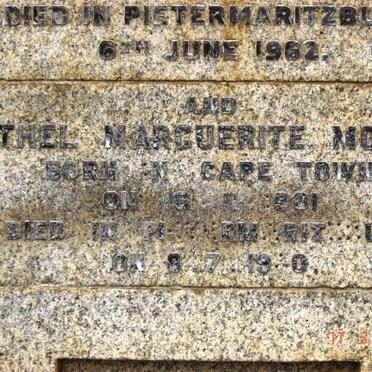 MOYES Ethel Marguerite 1901-19?0